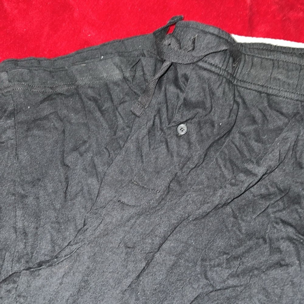 Men’s lounge pants. Black with pockets, drawstring - Picture 2 of 2
